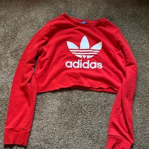 adidas cropped crew neck